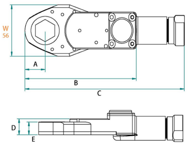 56mm-閉口扳手外座 56mmクローズエンドレンチアウターシート
