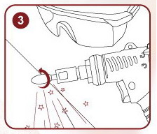 GP系列-槍型式研磨機火花圖3 GPシリーズ-ガン型研削盤 スパーク図3